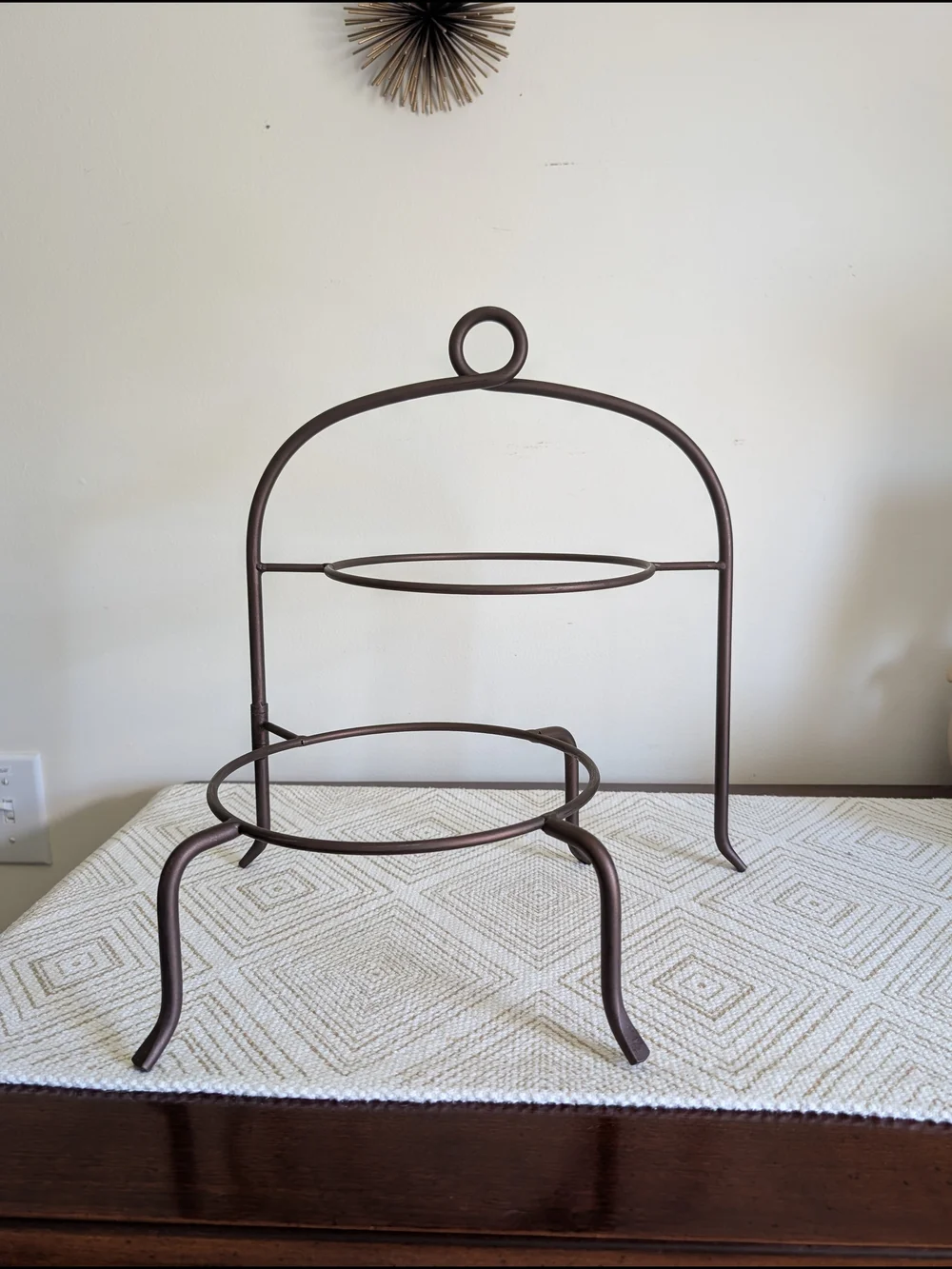 Two-Tier Metal‎ Display Stand in Bronze
